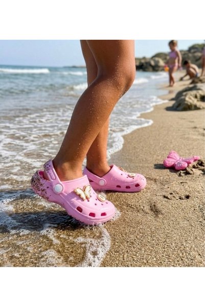 BIRKESEN Girls' Slippers Sandals - Beach Pool Sea Non-Slip Sole Summer Baby Slippers