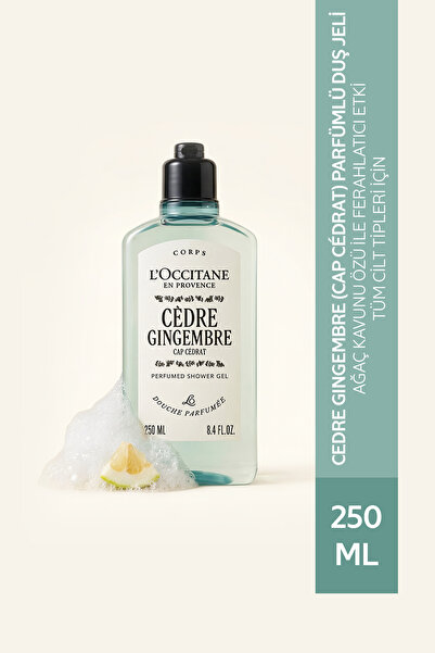 L'Occitane Cedre Gingembre (Cap Cedrat) Parfümlü Duş Jeli, Ağaç Kavunu Özlü, ...