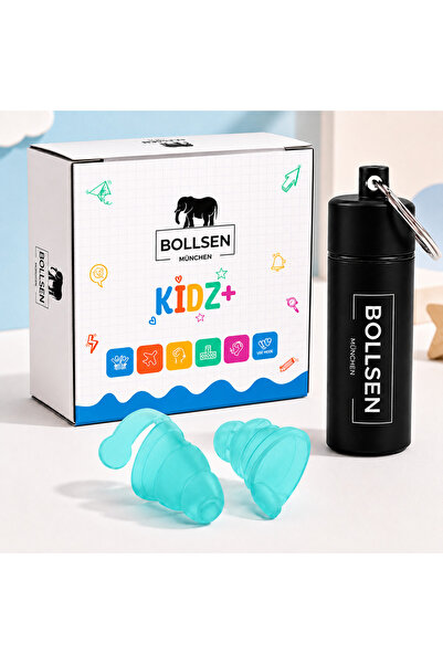 BOLLSEN Çocuk Kulak Tıkaçları 24 dB SNR Gürültü Azaltma Su Geçirmez Yüzme Uyk...