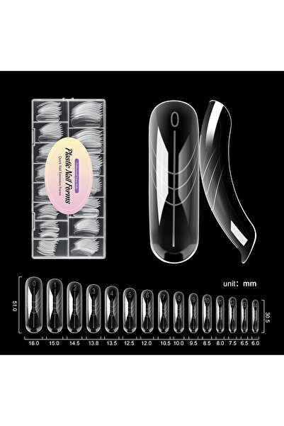 Choice X-150pcs-box TP 150Pcs/box Nail Dual Forms Acrylic Poly Nail Gel UV Qu...