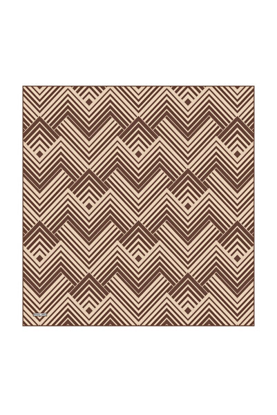 Bursa İpek Bozkır Synthesis Pattern Twill Silk Scarf