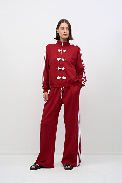HANIQA Retro Striped Tracksuit Set