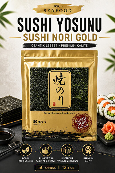 Ekl Seafood Sushi Yosunu Sushi Nori Gold 50 Yaprak 135 Gr