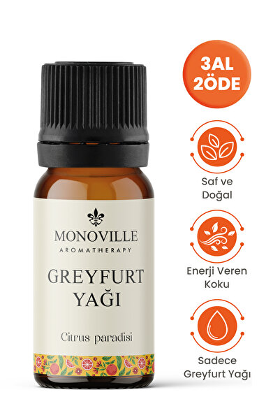 Monoville Grapefruit Essential Oil 10 ml Pure and Natural (Grapefruit Essenti...