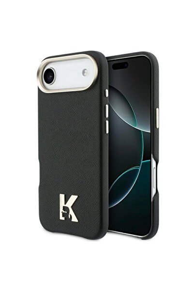 Karl Lagerfeld Husa iPhone 17 Air - Carcasă rigidă din piele cu logo Khead Mg...