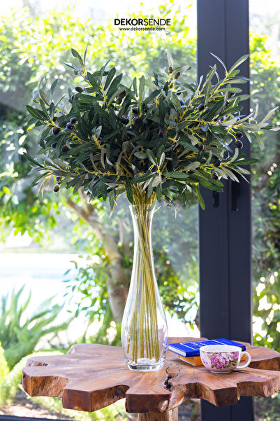 Dekorsende Yapay Zeytin Dalı 60 Cm