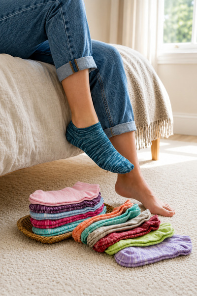 TUTKU PLUS Women's Booties Socks 12-Piece Boxed Package – Anti-Sweat, Anti-Odor, Soft Textured, Daily Comfort, Dowry & Gift