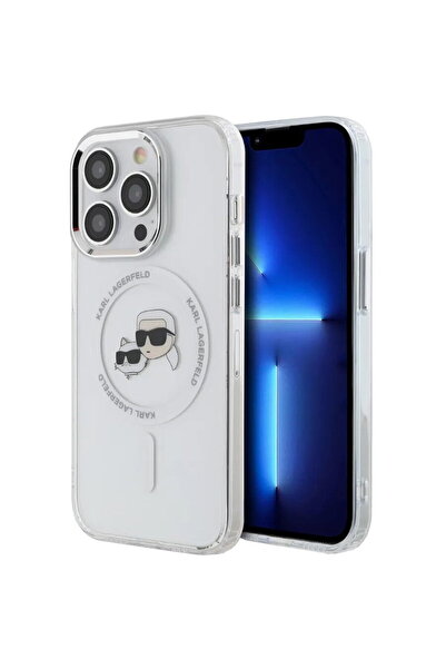 Karl Lagerfeld Husa pentru iPhone 14 Pro - IML MagSafe (KLHMP14LHLSKCH) - Whi...
