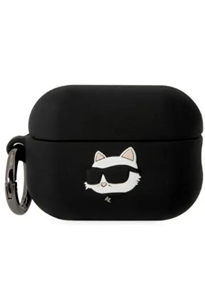 Karl Lagerfeld KLAP2RUNCHK AirPods Pro 2 cover black/black Silicone Choupette...