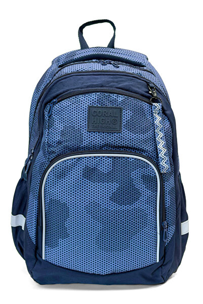 Coral High Rucsac școlar cu model bleumarin 24452