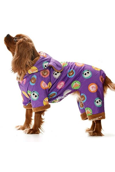 Petza Small and Medium Breed Dog Long Coat Karita Purple