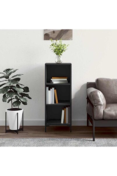 Concept Servantă, negru, 34,5x32,5x90 cm, lemn compozit