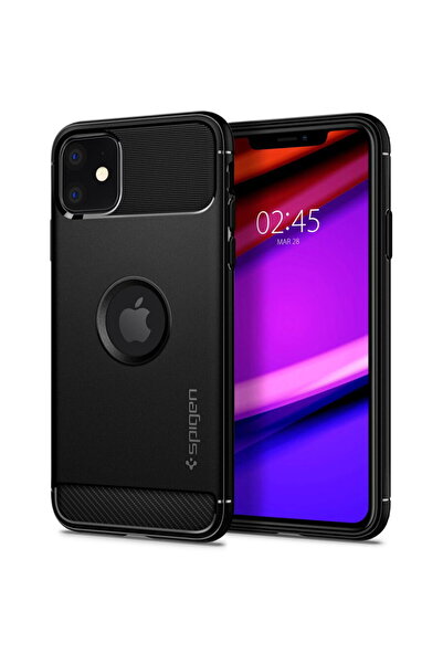 Spigen Husa pentru iPhone 11 - Rugged Armor - Negru