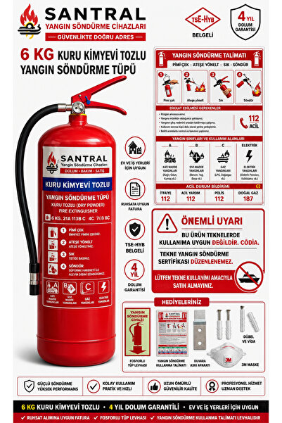 SANTRAL 6 KG KKT YSC(RUHSAT ALIMINA UYGUN 4 YIL GARANTİ)