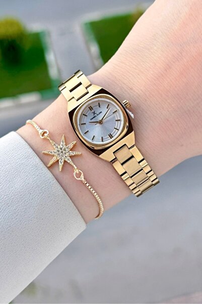 Daniel Klein Gold Color Gift Packaged 22.5 mm Women's Wristwatch