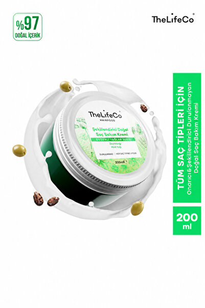 TheLifeCo Hairfood Değerli Yağlar Serisi Durulanmayan Doğal Saç Bakım Kremi 2...