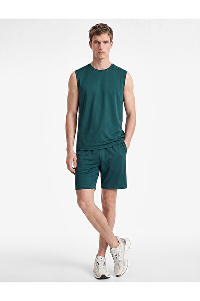 Koton Straight Fit Pocketed Drawstring Waist Sports Shorts