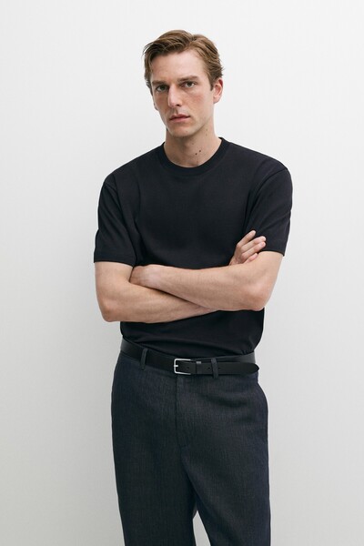 Massimo Dutti %100 pamuklu orta kalınlıkta t-shirt