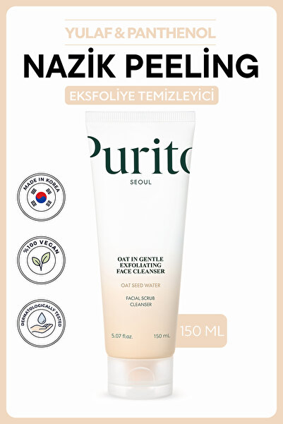 Purito Oat In Gentle Exfoliating Face Cleanser – Yulaflı 2’si 1 Arada Maske v...