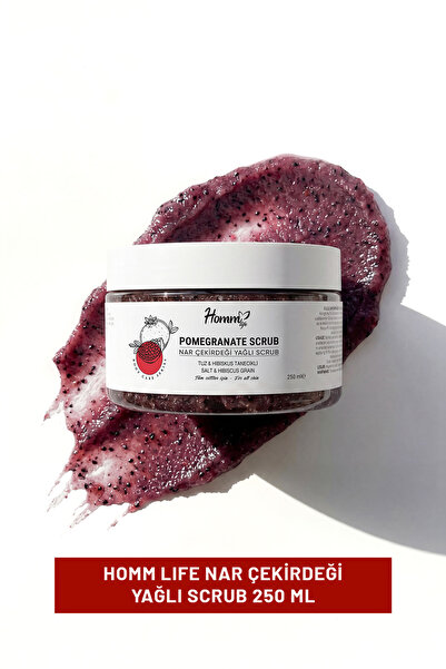 hommlife Arındırıcı Cilt Bakımı | Nar Çekirdeği Yağlı Bitki Tanecikli Scrub 2...