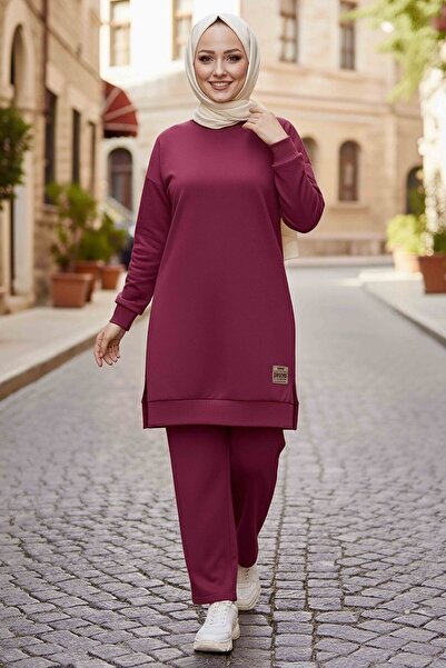 TOFİSA Armalı Vortex Double Suit Claret Red - 28000-Bordo