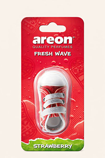 OTOMOR AKSESUAR AREON FRESH WAVE STRAWBERRY AYAKKABI 3D OTO SÜS KOKU KIRMIZI