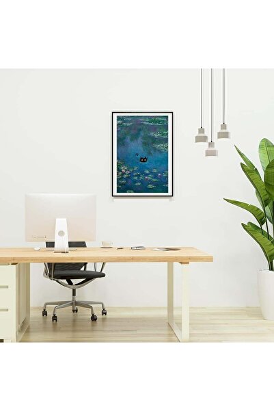 gifttime Αφίσα Claude Monet Water Lilies Black Cat - Σχέδιο χωρίς πλαίσιο