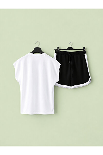FS CABİN Ufc Front and Back Printed Zero Sleeve Sports Tshirt and Black Short...