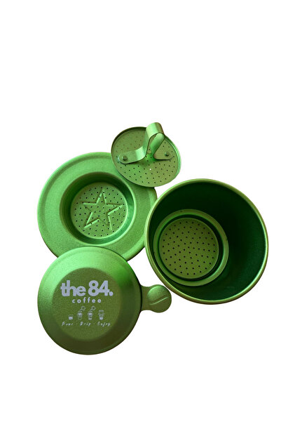 the84.coffee Vietnamese Phin Filter (GREEN) I Anodized Aluminum Traditional C...