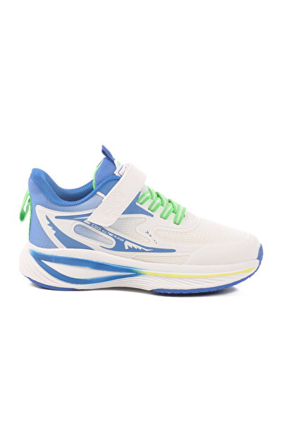 Cool Cobalt Blue Velcro Mesh Boys' Sports Shoes