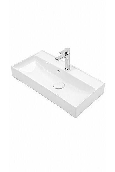 LAPİNO PARLA ETEJERLİ LAVABO BEYAZ (9980)