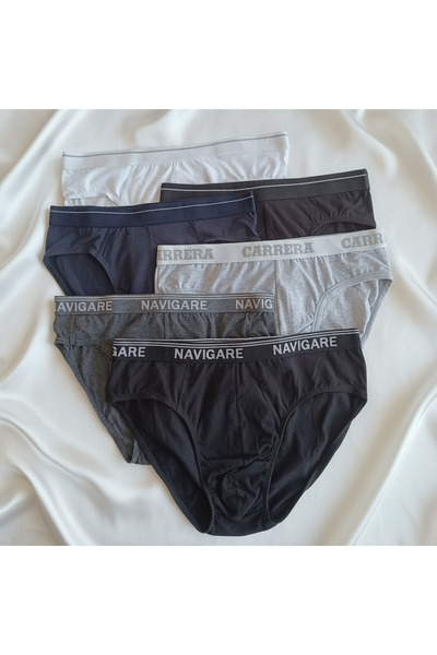 BONBON Erkek 6'lı Paket Karışık Renk Slip BB2629