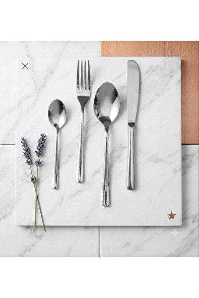 ALTCEVA Set tacamuri Silver, inox, 24 piese