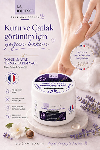 La Joliesse Topuk ve Ayak Bakım Yağı 50 ml | Kuru ve Çatlak Topuk Görünümüne ...