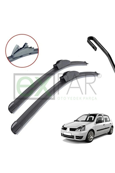 EXPAR OTO RENAULT CLİO 2 ÖN CAM SİLECEK SÜPÜRGESİ TAKIMI 1998 - 2005 RENO CLİ...