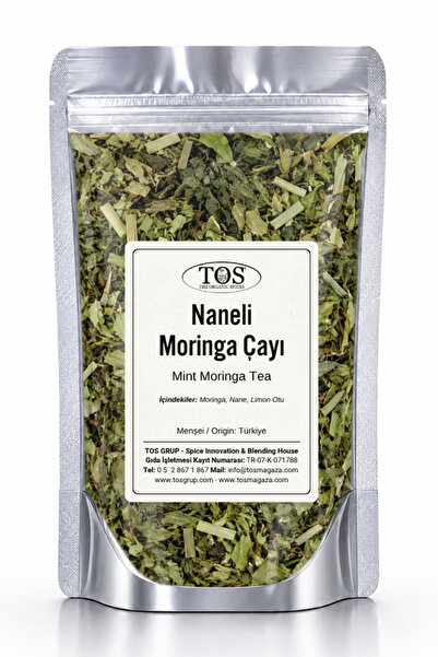 TOS The Organic Spices 100 جرام شاي المورينجا - بالنعناع والنعناع (1. الجودة)