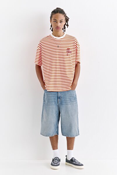 Pull & Bear Skater fit denim bermuda