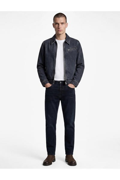 Koton Cepli Straight Fit Düz Paça Jean Pantolon - Straight Fit Mark Jeans