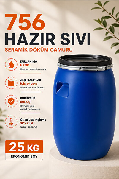 Ref-San 756 Hazır Sıvı Seramik Döküm Çamuru - 25 Kg