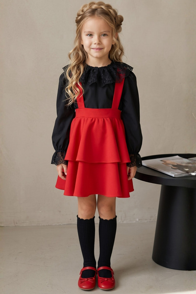 Parla Kids Κοριτσίστικο Helen Red 29 Οκτωβρίου 23 Απριλίου Πρωτοχρονιάτικο Φό...