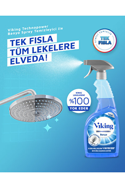 Viking TECHNOPOWER 4'lü (Çok Amaçlı ,Mutfak,Banyo,Bulaşık Det.) Paket 750 ml X 4 Adet
