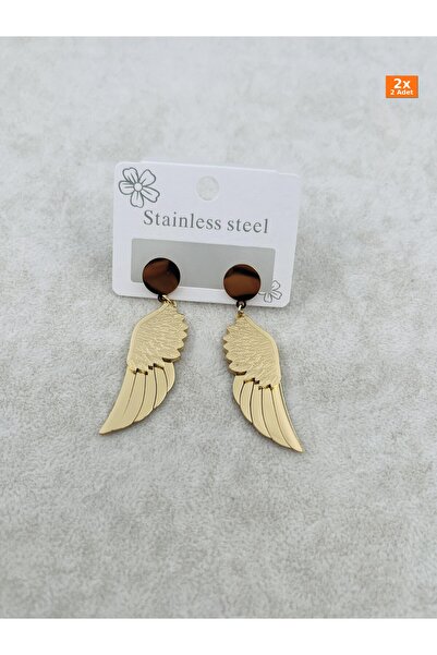 Bozhi Steel Earrings Gold Daily Elegance Stylish Gift