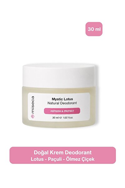 miseca Mystic Lotus Doğal Krem Deodorant 30 ml | Lotus, Paçuli, Akgünlük