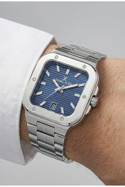 Daniel Klein Premium Silver Stainless Steel Watch for Men DK.1.14142-3
