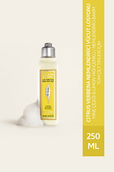 L'Occitane لوشن مرطب للجسم بالبرتقال والفيربينا، يحتوي على زهرة الميني وزيت ا...