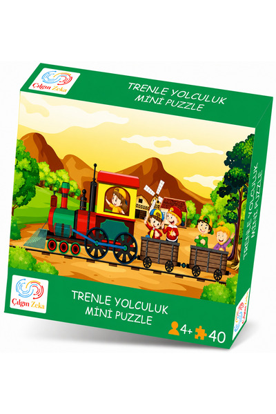 Çılgın Zeka Trenle Yolculuk Mini Puzzle 40 Parça 3 4 yaş çocuk puzzle ve yapb...