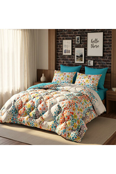 Majoli 4 Season Quilted Duvet Cover Set (Complete Set) Double Size – Quilted ...