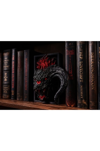 Yaratıcı sanatlar atölyesi Book Nook Balrog Yüzüklerin efendisi Kitap Tutucu ...