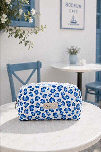 BagsMadame Leopard Patterned Cosmetic Travel Organizer and Makeup Bag Large S...