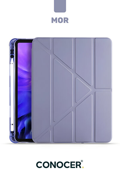 CONOCER iPad Air 11” Inç M2/M3 Çip, Air 4./5. Nesil 10.9” inç Tablet Kılıfı K...